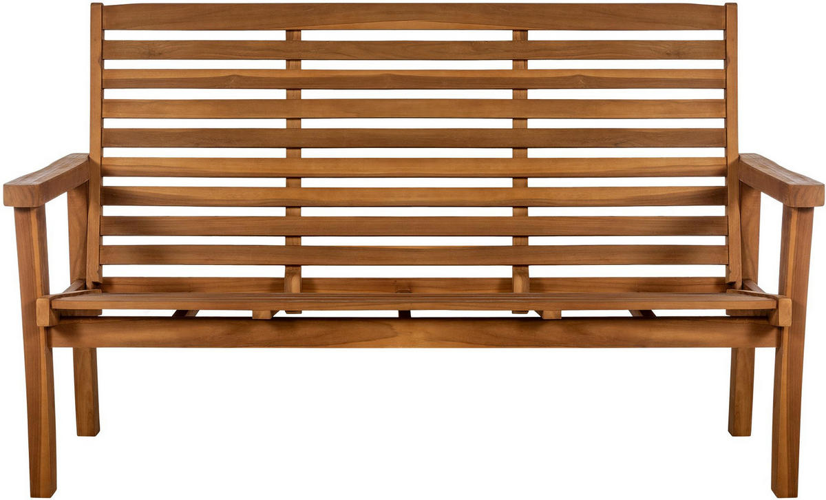 TEAKBANK Peter Liegefunktion 180x78x111cm Teakholz Teak Gartenbank - Teakfarben, Holz (180/111/78cm) - DELUKE