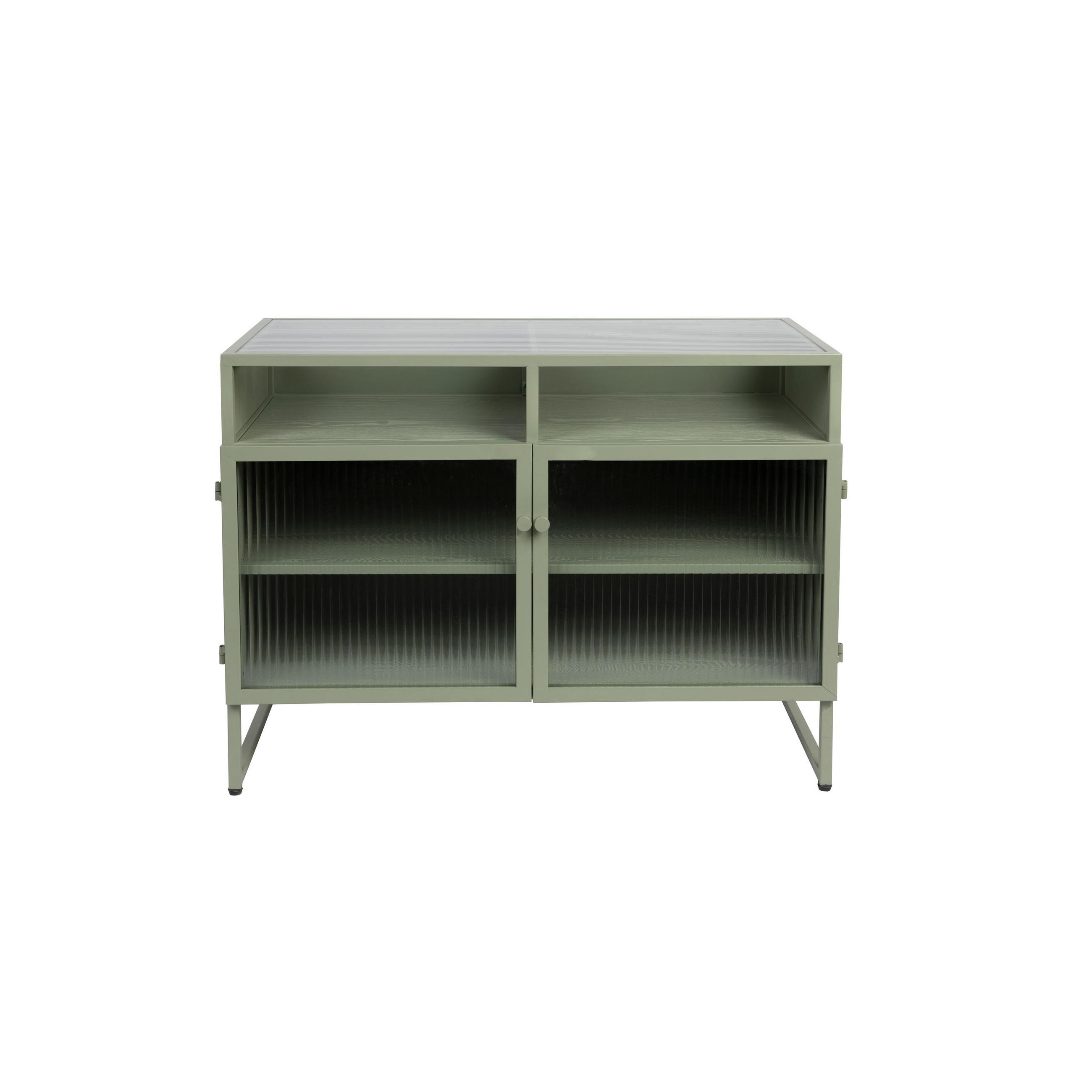 Housecraft Living Vitrinenschrank Grün 80x58x38 cm