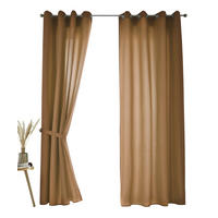 VORHANG 2ER SET BERLIN HxB 245x140cm Taupe - Taupe, Textil (140/245/245cm) - Gardinenbox