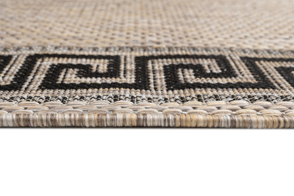 LÄUFER MELISSA Braun Modern Geometrisch 70/100 cm - Braun, Textil (70/100cm) - Tapiso