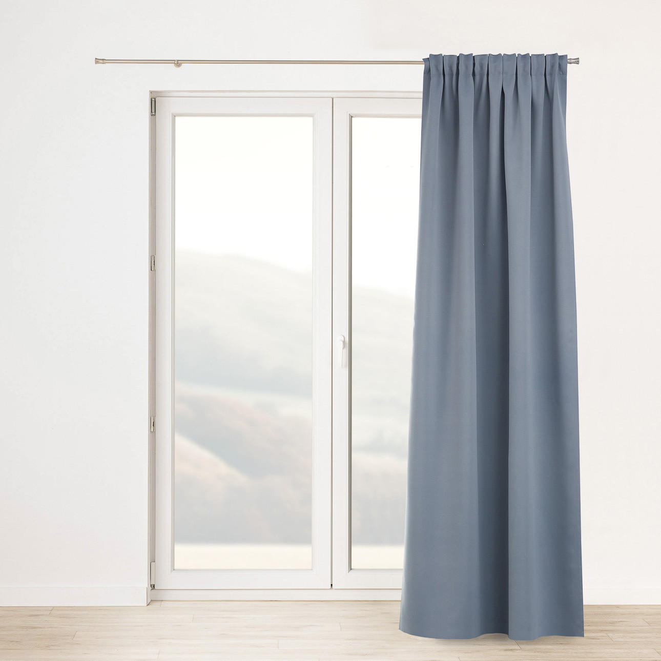 VERDUNKELUNGSVORHANG mit Schlaufenband 140x280 cm taubengrau - Grau, Textil (140/280/1cm) - Dekoria