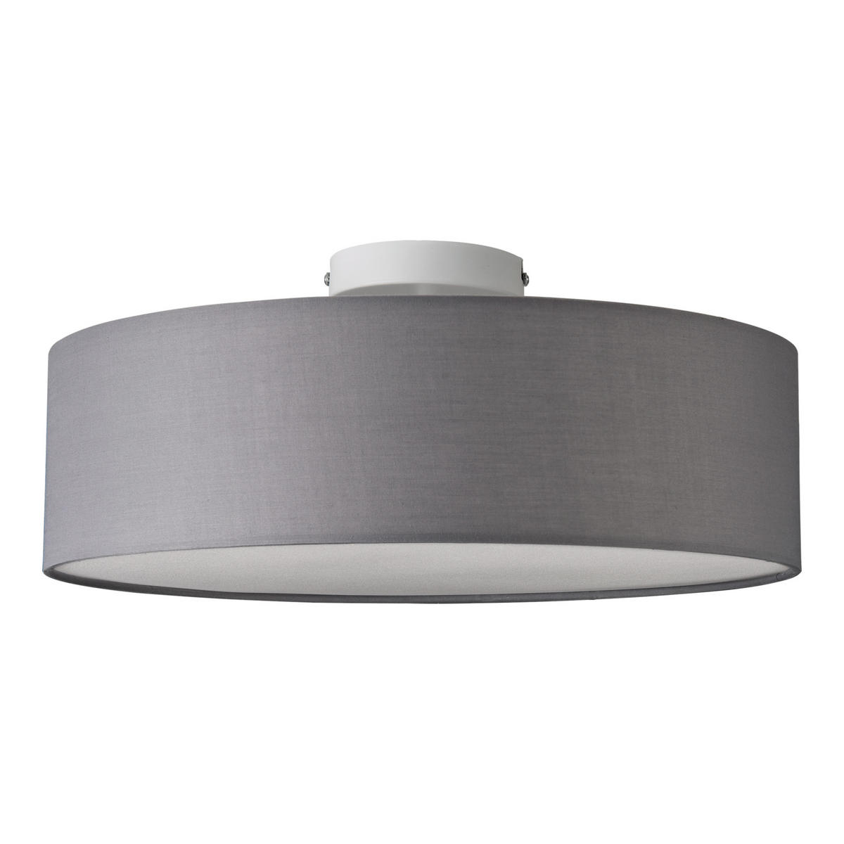 DECKENLEUCHTE Omaha - Grau, Kunststoff (45/45/17cm) - lux.pro