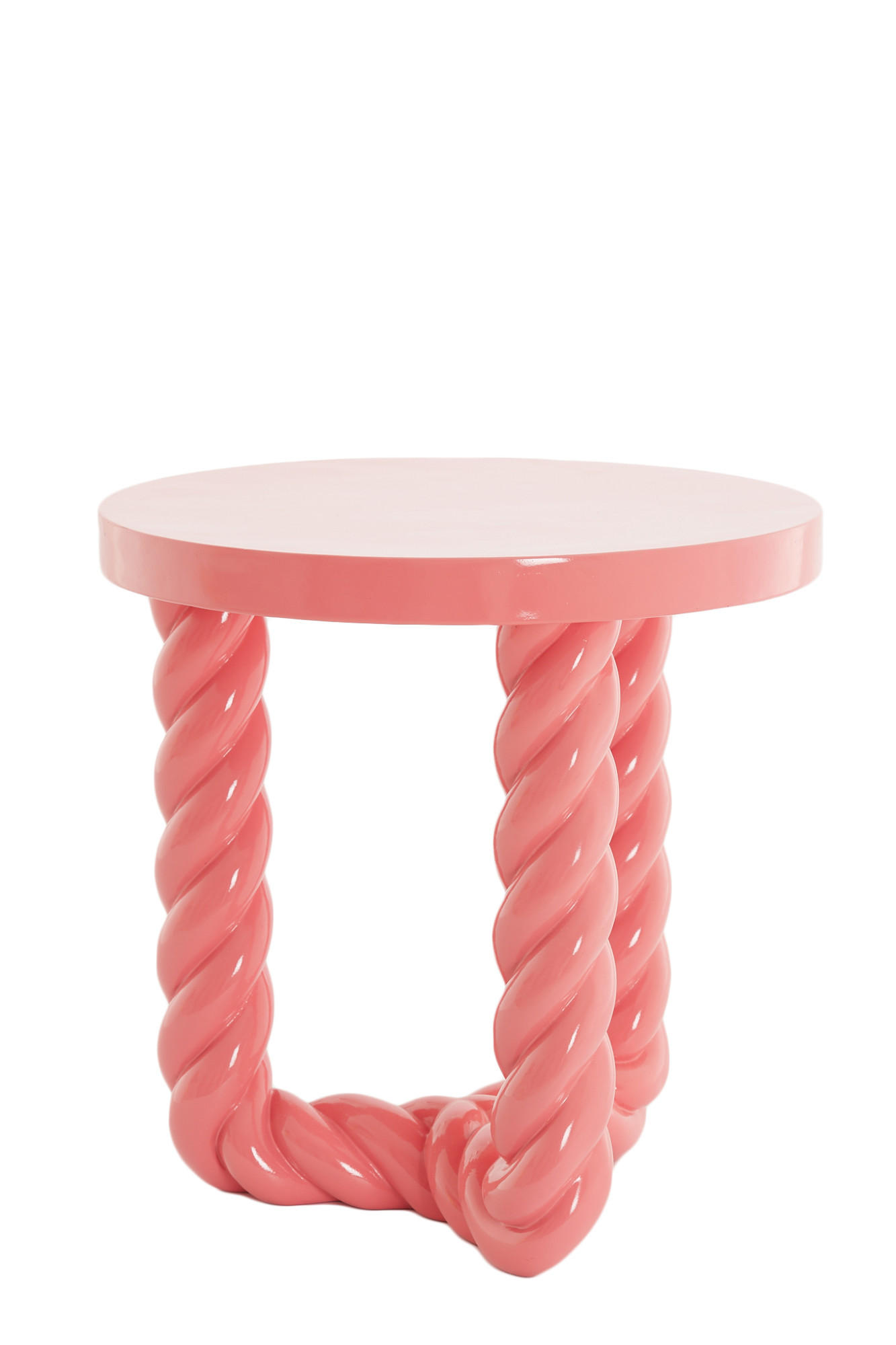 BEISTELLTISCH Vallejo Rosa Ø46/46 cm - Pink, Kunststoff (46/46/46cm) - Light & Living