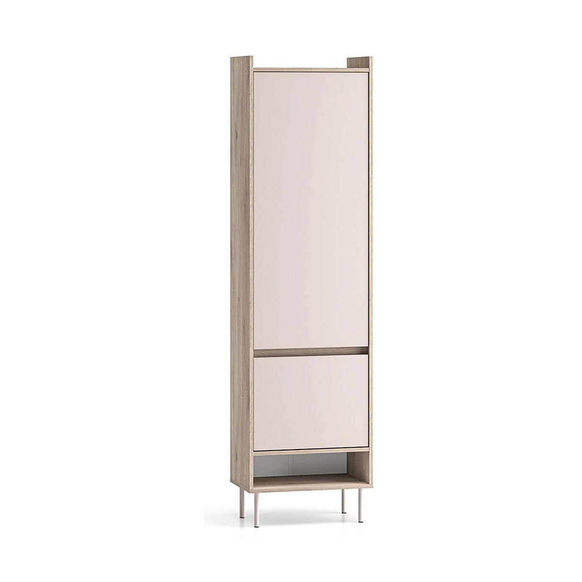 GARDEROBENSCHRANK – 54 cm – Voco – Kaschmir / Eichefarben - Kaschmir/Eichefarben, Holzwerkstoff (54/198/34cm) - hi-markt