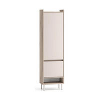 GARDEROBENSCHRANK – 54 cm – Voco – Kaschmir / Eichefarben - Kaschmir/Eichefarben, Holzwerkstoff (54/198/34cm) - hi-markt