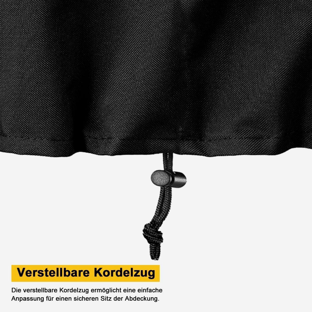 ABDECKHAUBE 2er-Set 110 x 71 cm Schwarz - Schwarz, Textil (34/110/71cm)