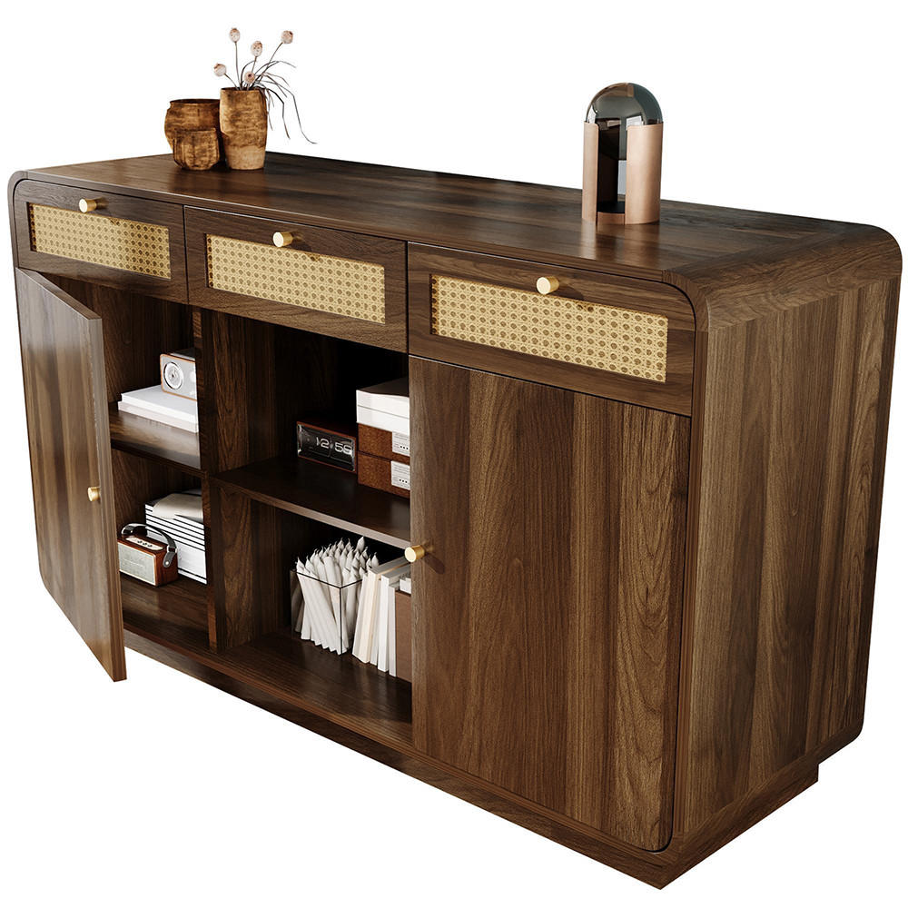 Zephmum Sideboard Nussbaum 120x85x40 cm