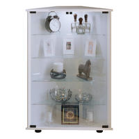 VITRINENSCHRANK Weiß - Weiß, Holzwerkstoff (68/88/23cm) - ebuy24