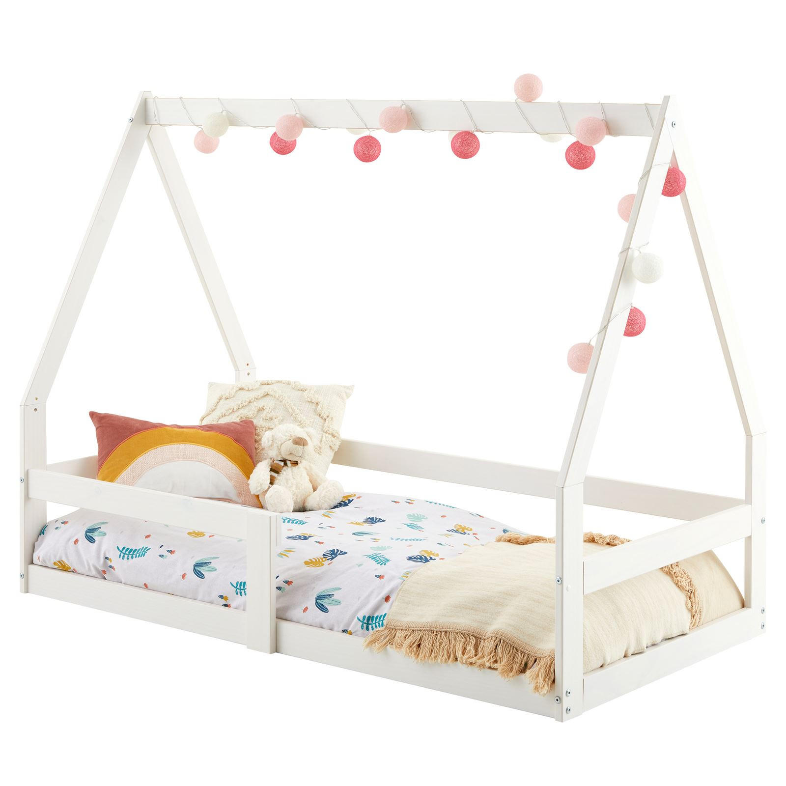 HAUSBETT TAMI 70X140 CM - Weiß, Holz (75/115/143cm) - IDIMEX