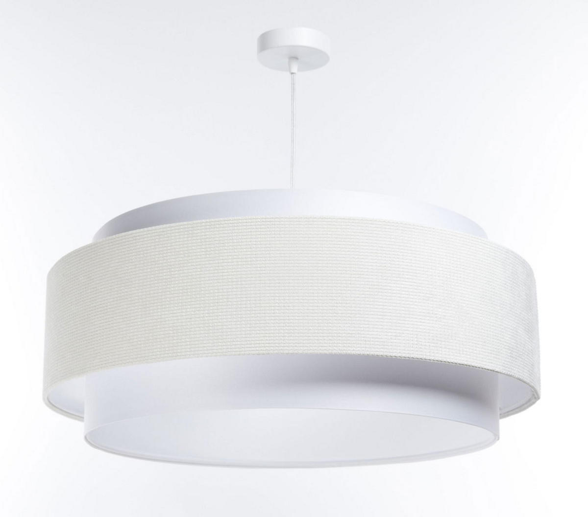 HÄNGELEUCHTE Grün 60/25 cm - Weiß, Kunststoff (60/1.9/25cm) - ONZENO