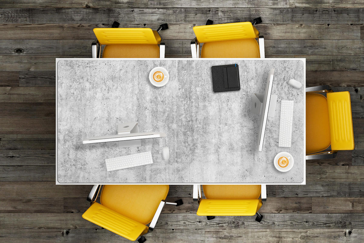 SCHREIBTISCHUNTERLAGE 120x60 cm Grau - Grau, Kunststoff (1.6/120/60cm) - ArtPrintCave