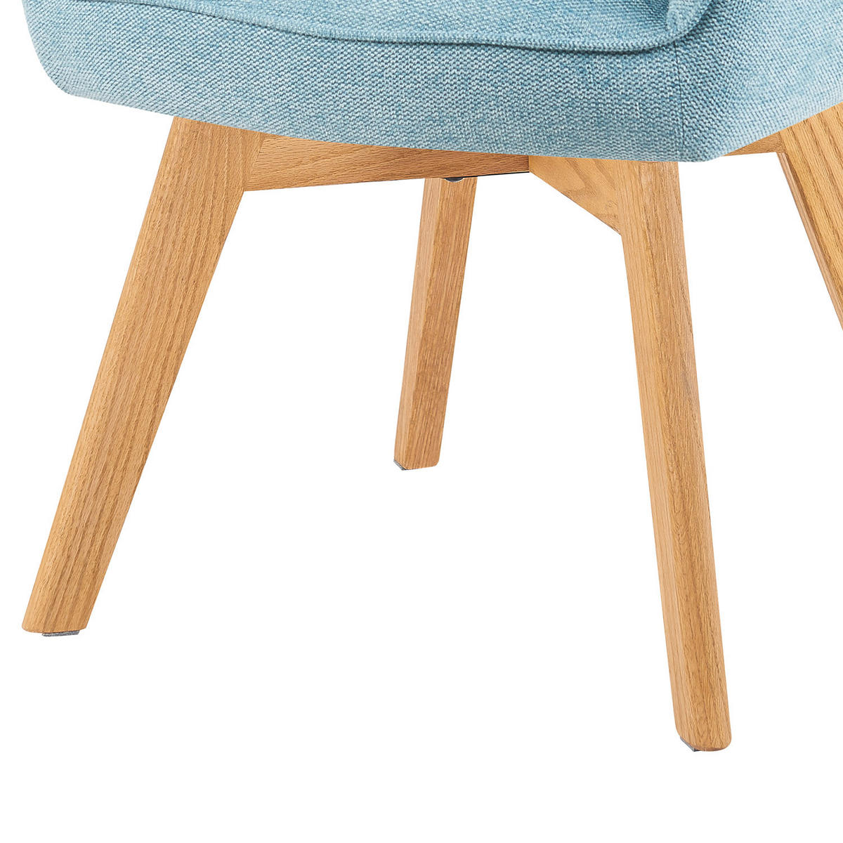 DREHSTUHL Mika-Mara - Honigeiche/Hellblau, Eichenholz/Holz (60/87/65cm) - DUBI Möbel