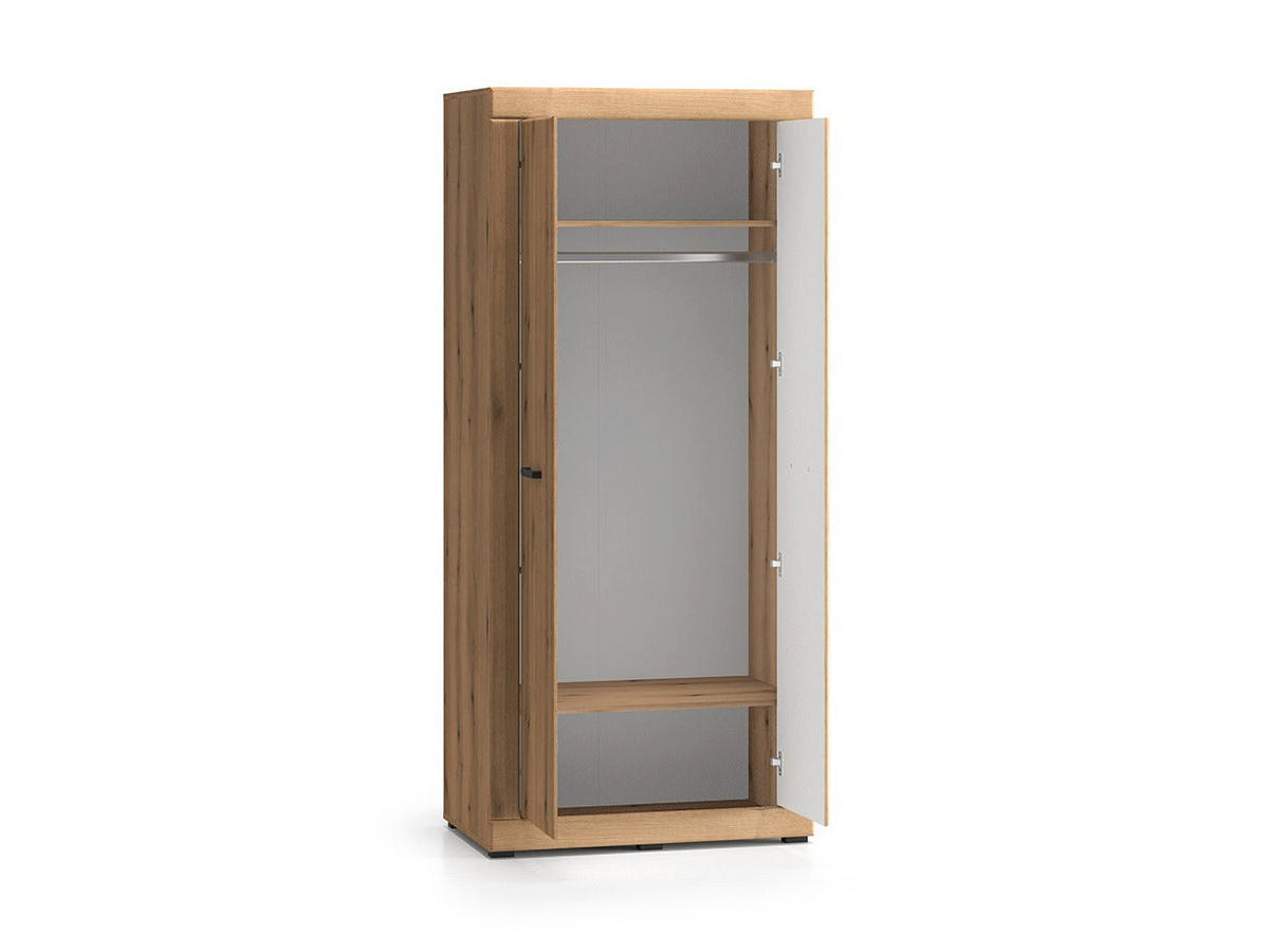 KLEIDERSCHRANK – DORA 01 – 87 cm – Dora – Eichefarben - Eichefarben, Holzwerkstoff (87/195/53cm) - hi-markt