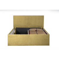 POLSTERBETT Gent Gelb 160 x 200 x 32 cm Stauraum unter der Liegefläche ohne hydraulische Funktion Ohne Matratze und Lattenrost - Gelb, Holz (160/200cm) - Halmon Schlafkomfort Betten 