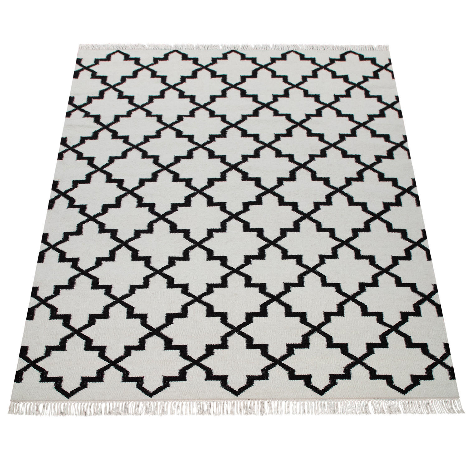 HOCHFLORTEPPICH 60/110 cm Kenitra 504 - Weiß, Textil (60/110cm) - Paco Home