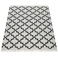 HOCHFLORTEPPICH 60/110 cm Kenitra 504 - Weiß, Textil (60/110cm) - Paco Home
