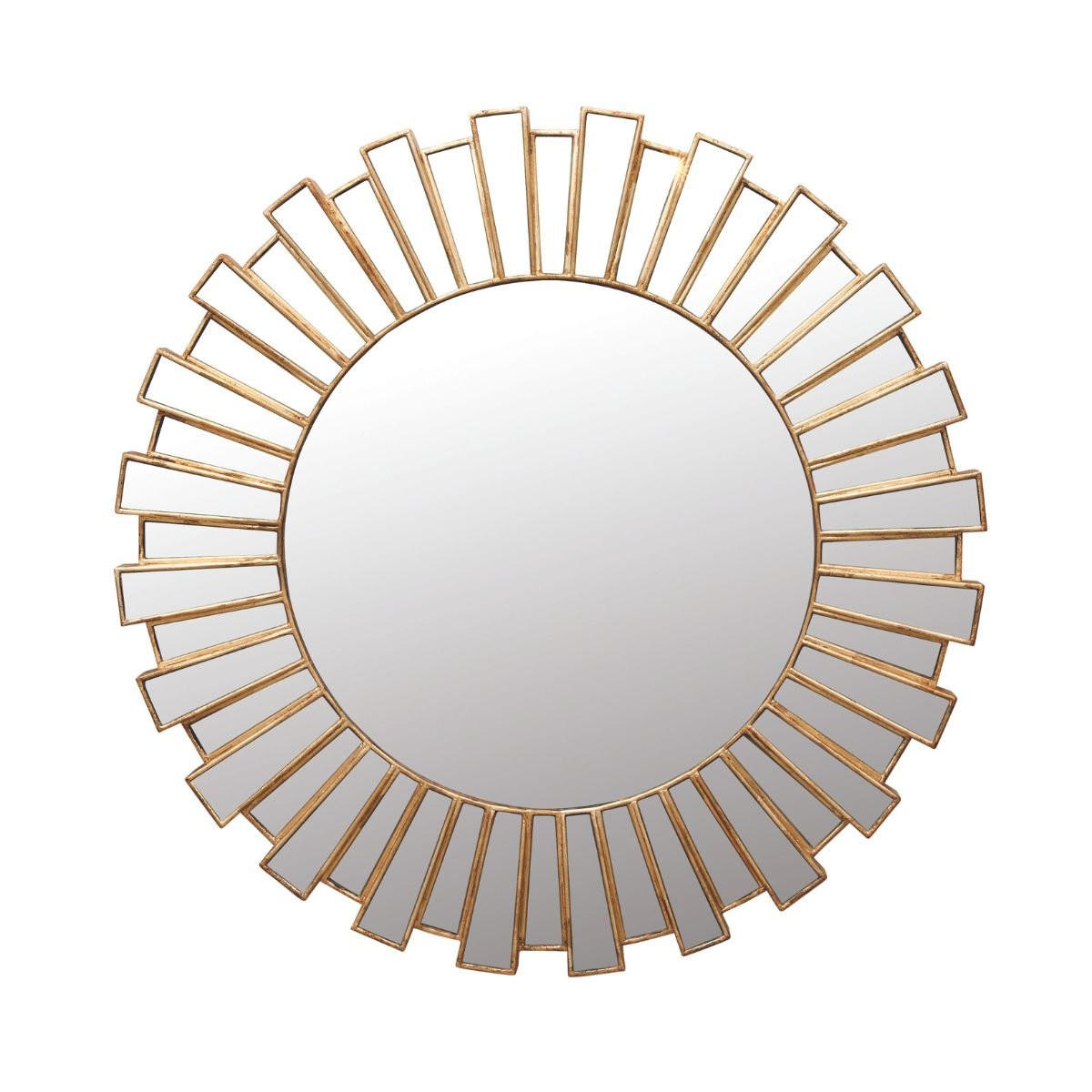 SONNENSPIEGEL goldfarben aus Glas Ø 130 cm - Goldfarben, Glas (7/130/130cm) - Signature