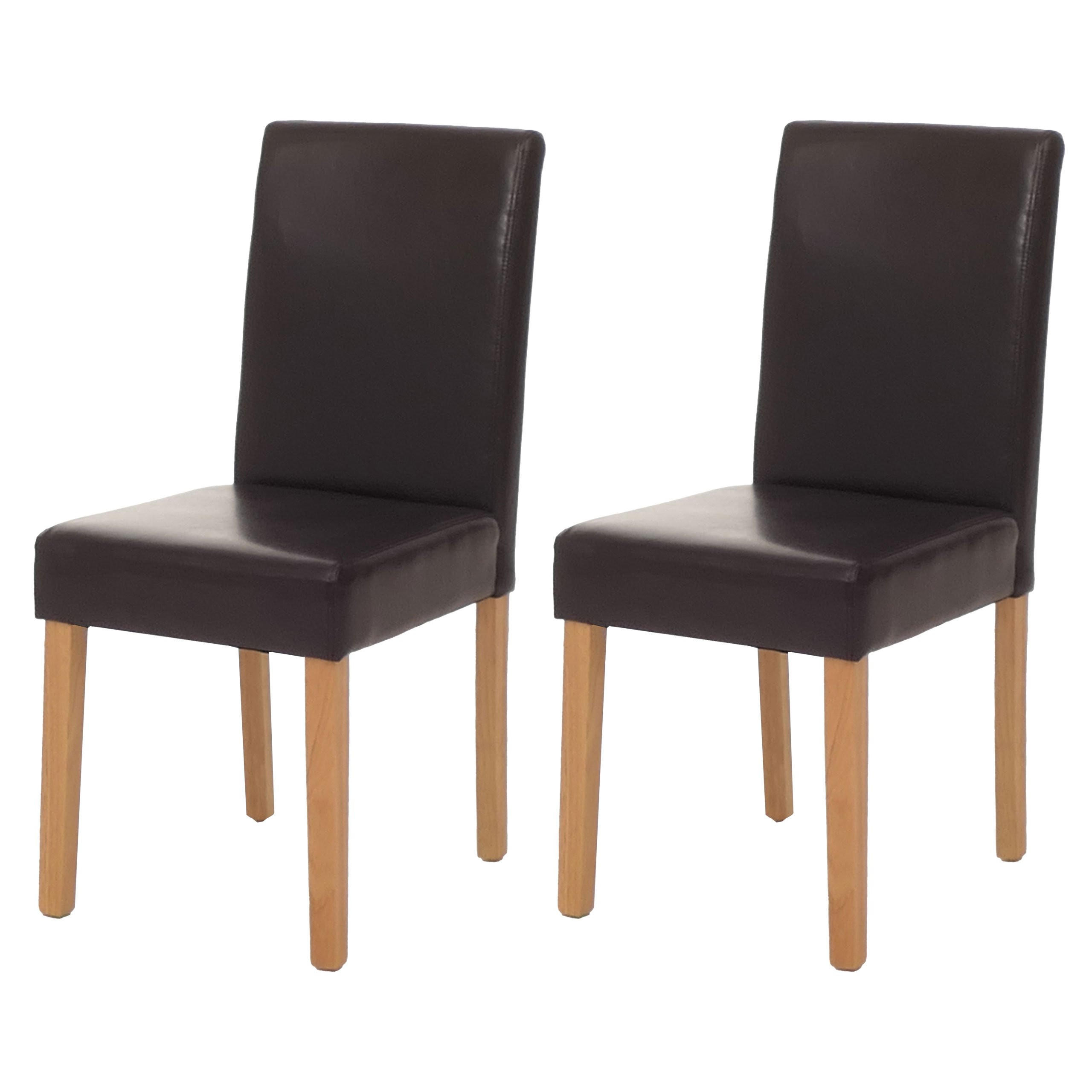 ESSZIMMERSTUHL Braun 2er-Set - Braun, Textil (43/90/56cm) - MCW