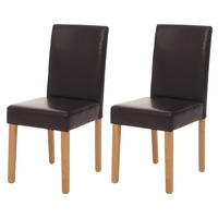 ESSZIMMERSTUHL Braun 2er-Set - Braun, Textil (43/90/56cm) - MCW