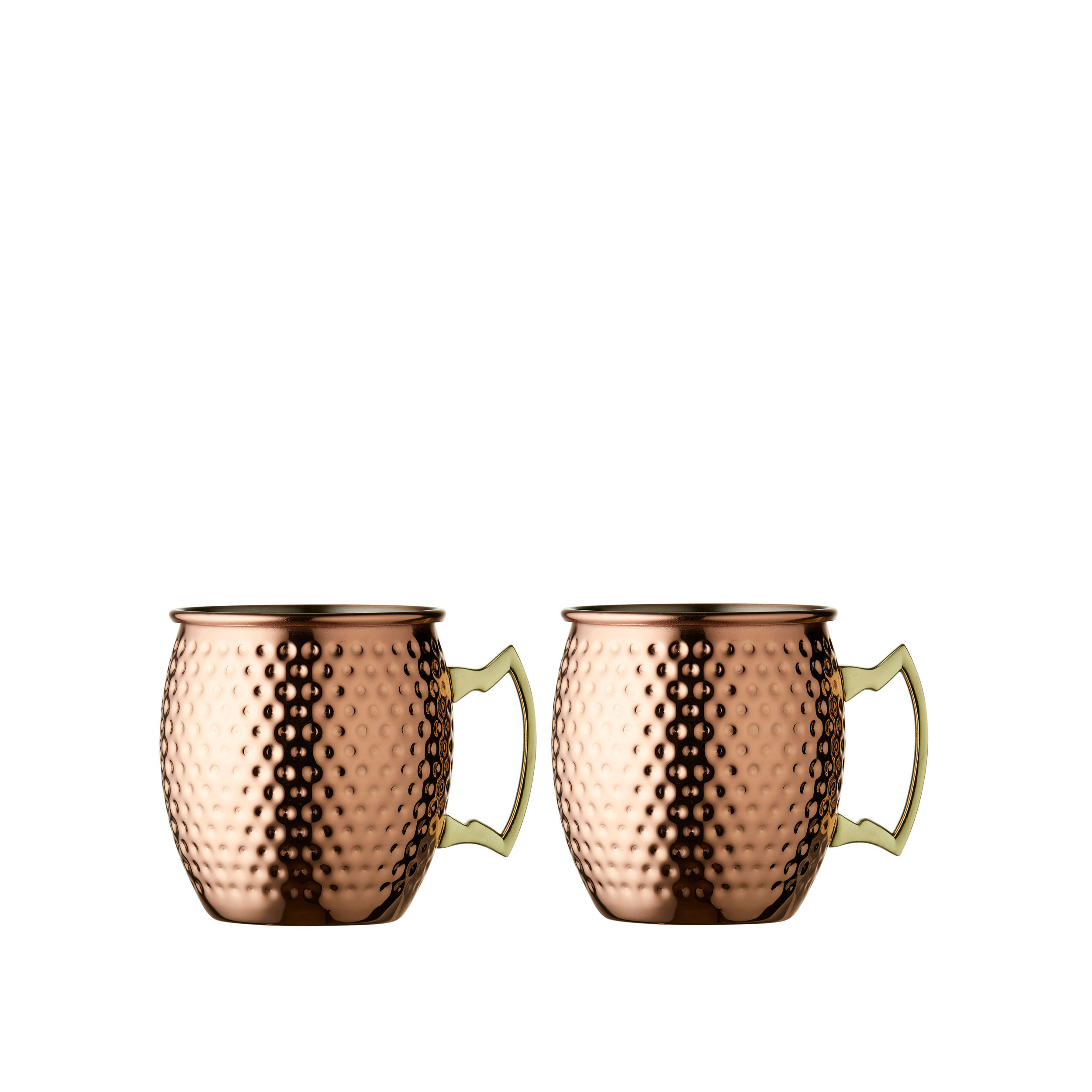 KRUG Moscow Mule 2er Set, Kupfer, 550 ml - Transparent, Glas (0.55L) - Lyngby Glas