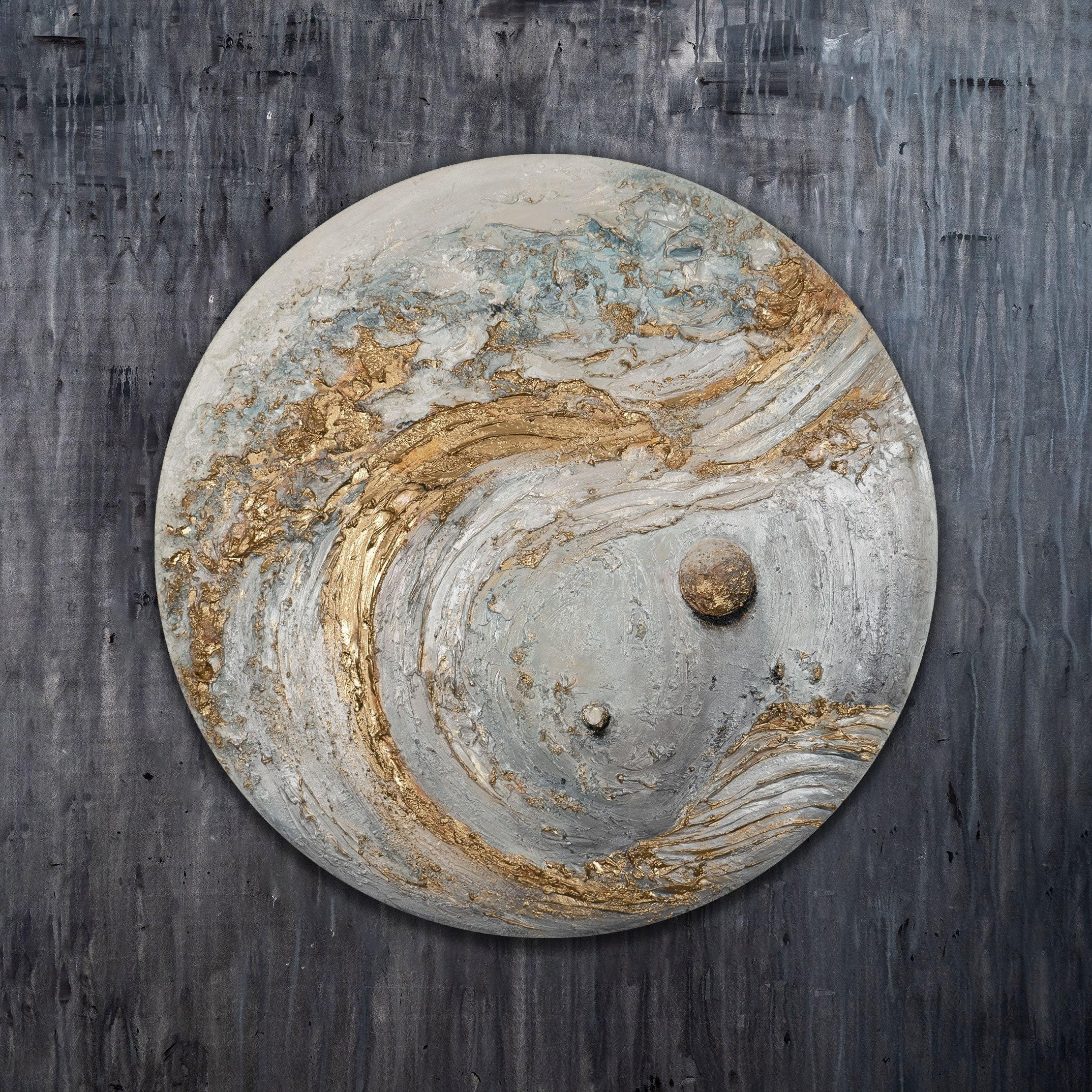 GEMÄLDE Helion auf Keilrahmen 60 cm - Multicolor, Holz (60/60cm) - YS-art gallery