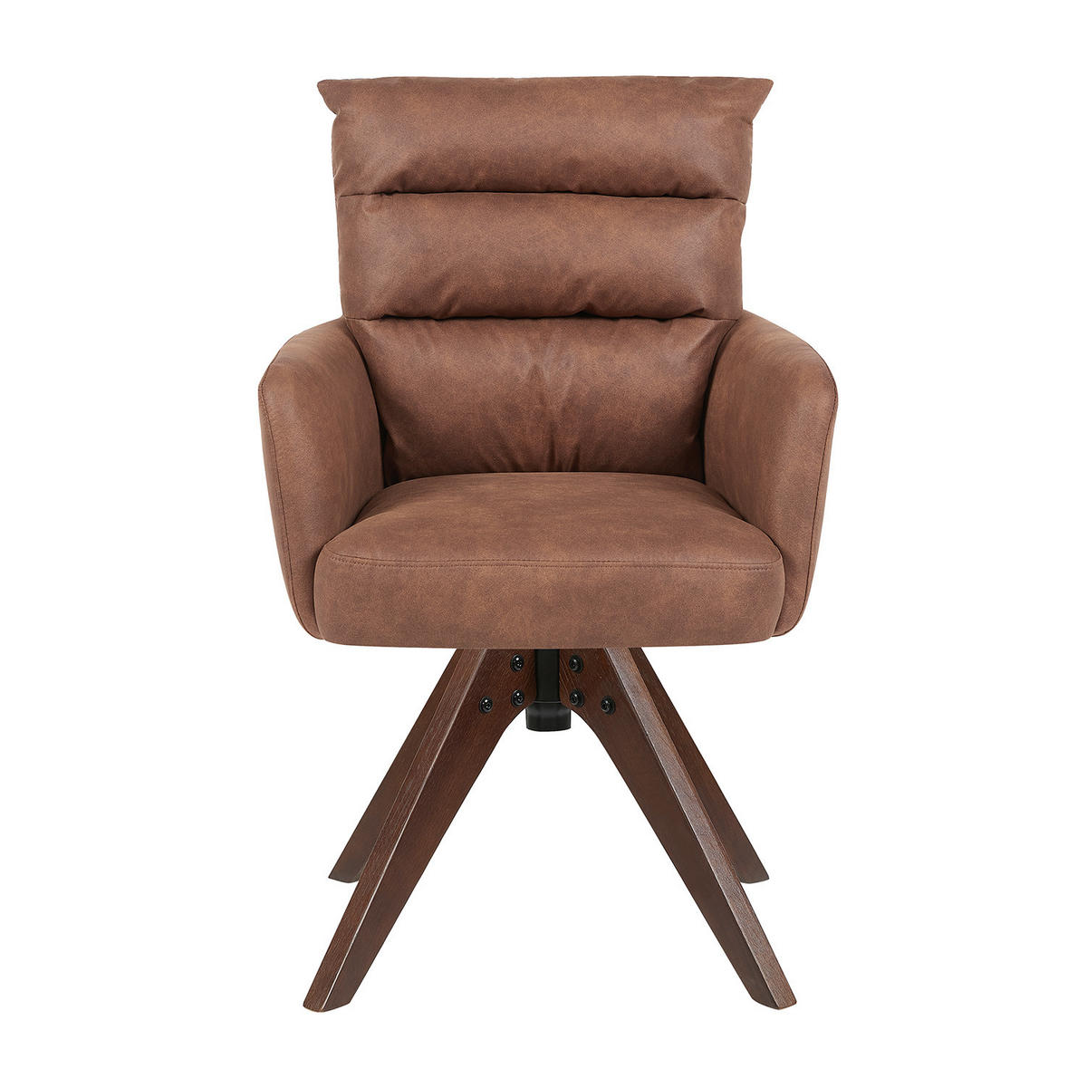ARMLEHNSTUHL Mika-Juna 2er-Set - Nussbaumfarben/Braun, Eichenholz/Holz (59/94/66cm) - DUBI Möbel