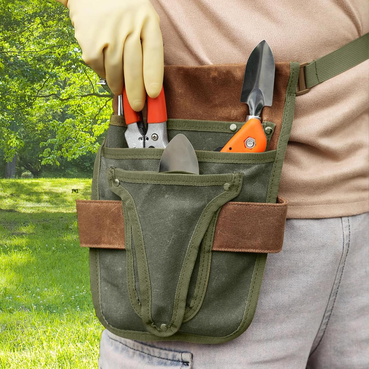 WERKZEUGGÜRTELTASCHE – Grünlichbraun - Grün, Textil (30/1/28.5cm) - DCA
