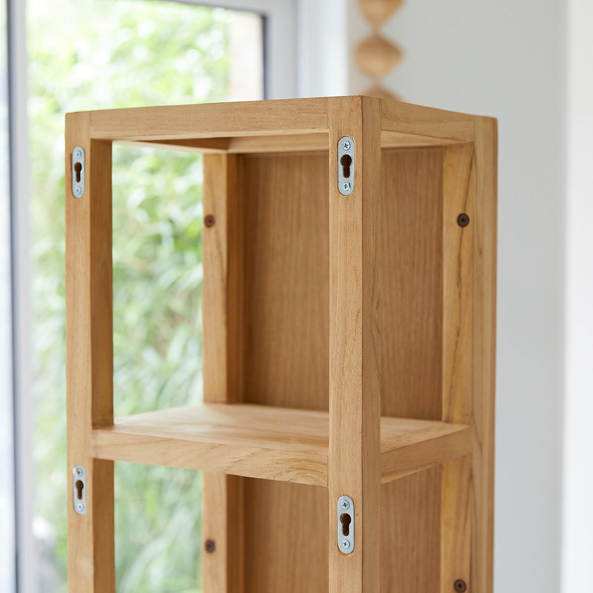 HOCHSCHRANK Twig Natur aus Teak - Naturfarben, Holz (30/170/25cm) - Tikamoon