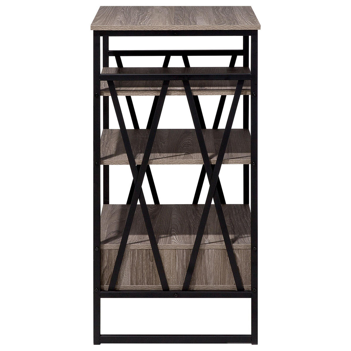 REGAL 3 Fächer Keene - Dunkelbraun, Holzwerkstoff (56/101/51cm) - Beliani