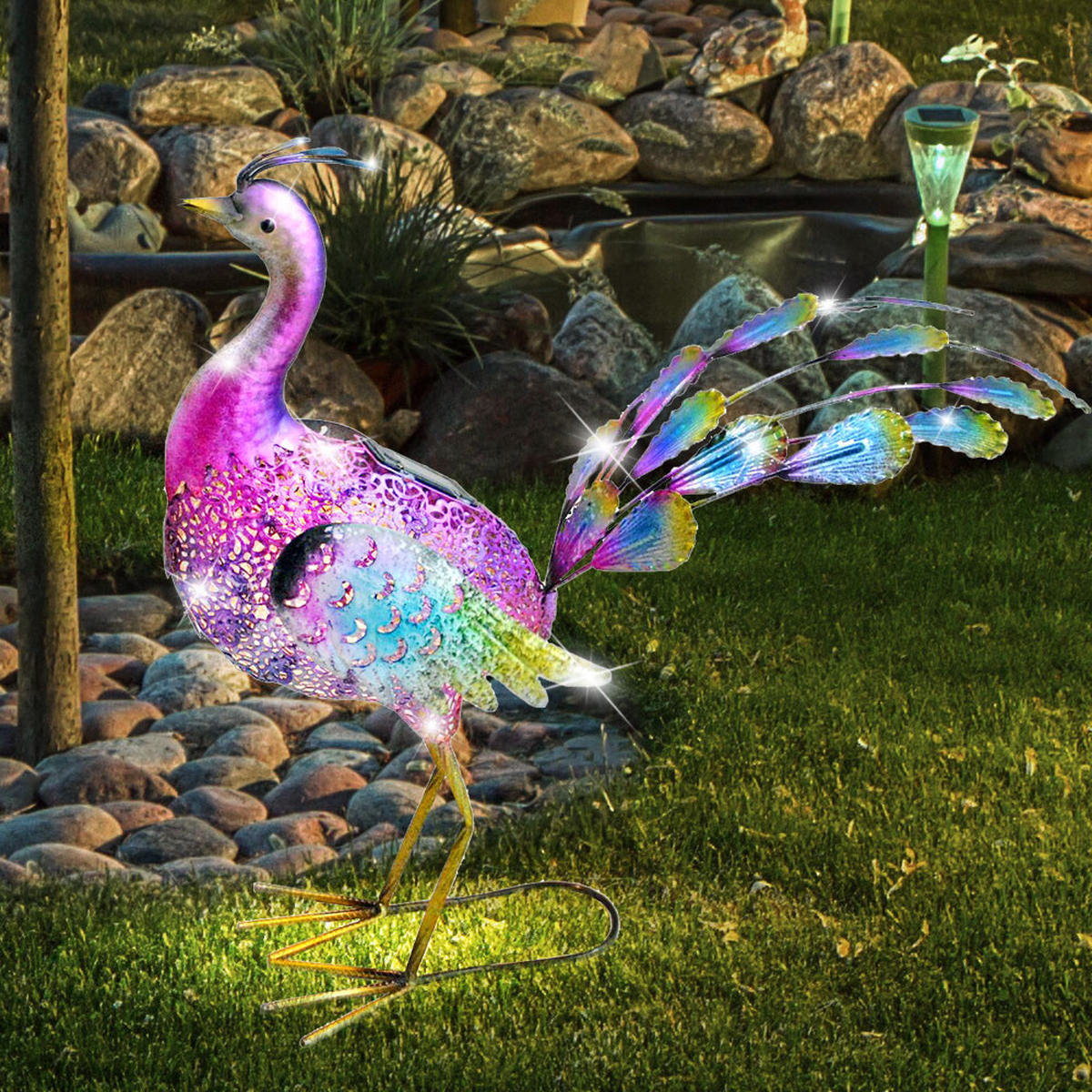 LED AUSSENLEUCHTE VERA bunt - Multicolor, Metall (62/32/55cm)