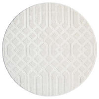 KURZFLOR-TEPPICH Flair 138 Creme 200x200 cm - Creme, Textil (200/200cm) - carpet city