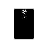MAGNETTAFEL für Erinnerungen Koffer Schwarz 50x30 cm - Schwarz, Metall (30/50/0.7cm) - ANWICAR