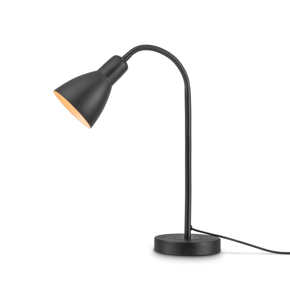 TISCHLAMPE Wilhelm - Schwarz, Metall (38.7/14/43.2cm) - Paco Home