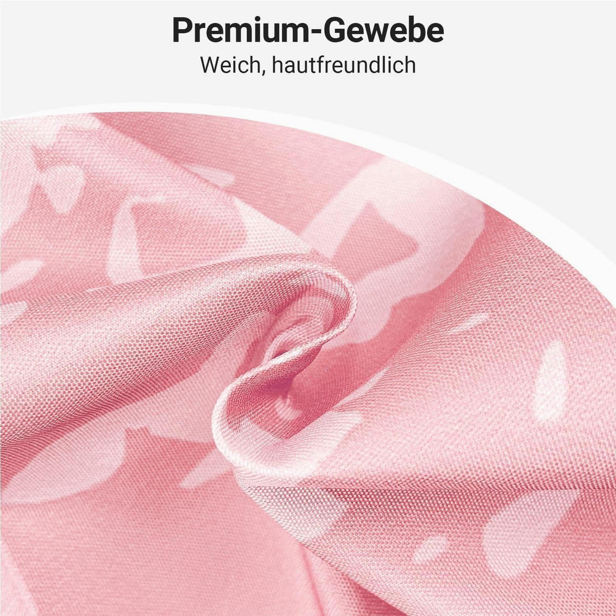 DUSCHVORHANG Rosa Blätter Linie 180 x 200 cm - Multicolor, Textil (180/200cm)