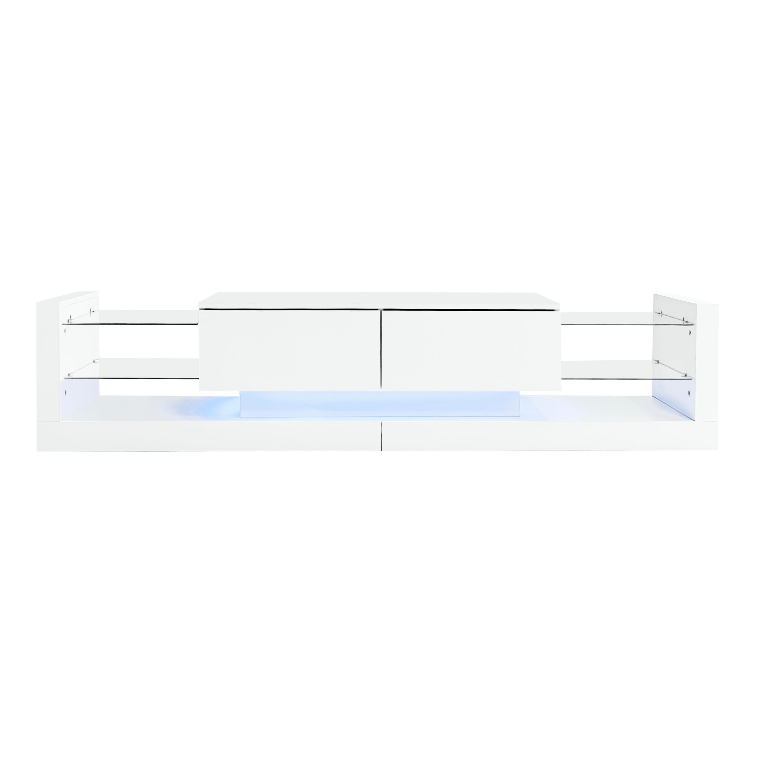 TV-LOWBOARD Gloss Weiß 181/38/38 cm - Weiß, Holzwerkstoff (181/38/38cm) - PANGIVO