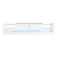 TV-LOWBOARD Gloss Weiß 181/38/38 cm - Weiß, Holzwerkstoff (181/38/38cm) - PANGIVO