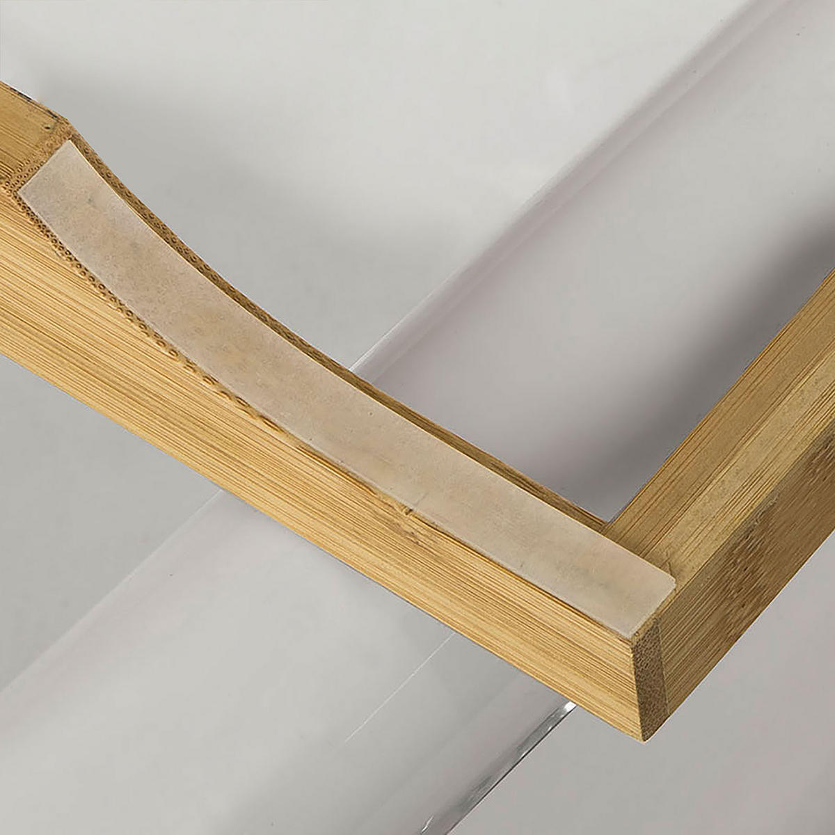 BADEWANNENABLAGE ausziehbar - Naturfarben, Holz (104/4/22cm) - SoBuy