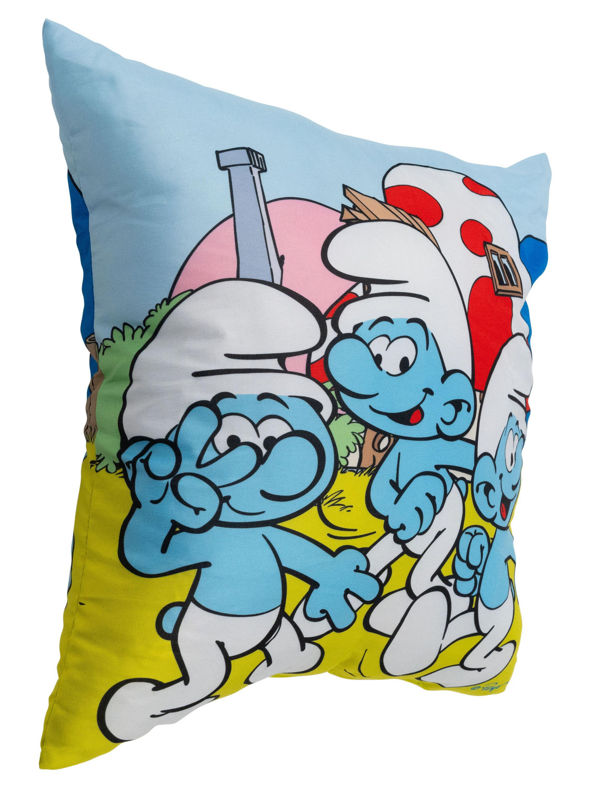 KINDERKISSEN Die Schlümpfe Blau 40 x 40 cm - Blau, Textil (40/40cm) - United Labels