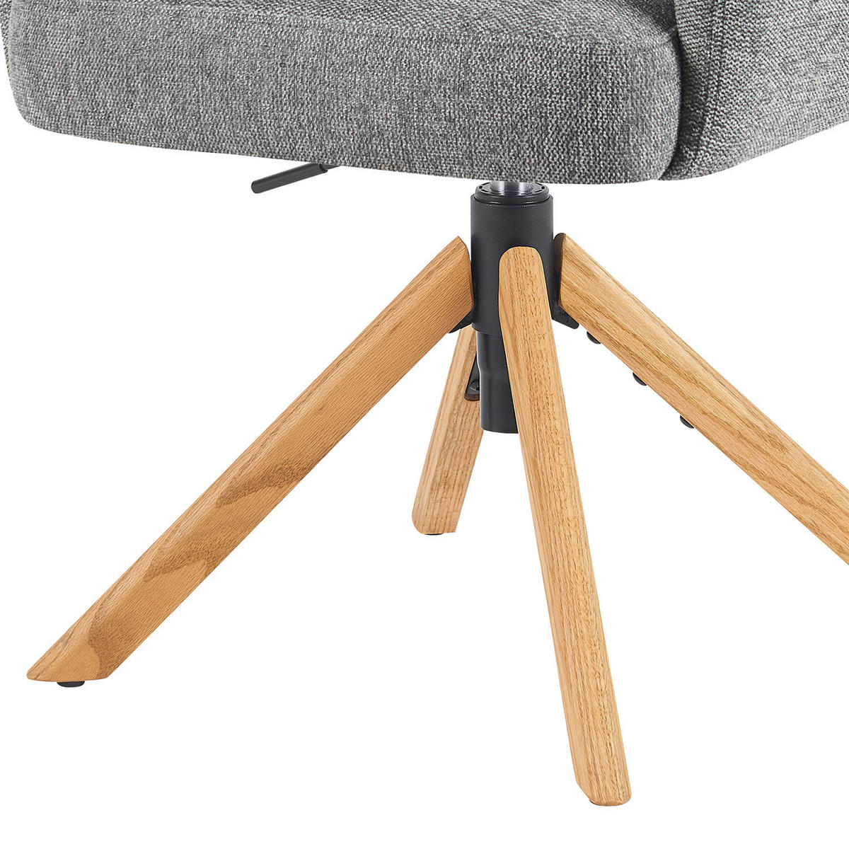 BÜROSTUHL Mika-Tesa - Honigeiche/Grau, Eichenholz/Holz (59/95/66cm) - DUBI Möbel