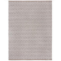 TEPPICH Wolle Kurzflor Diamant Muster, Wohnzimmer Beige Rechteckig 80x150 - Beige, Textil (80/150cm) - KADIMA DESIGN