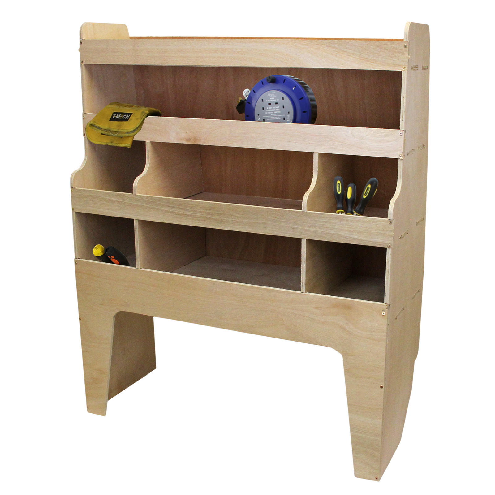 FAHRZEUGEINRICHTUNG VW SWB T5 T6 T28 T30 - Braun, Holzwerkstoff (97/120.3/37cm) - Monstershop