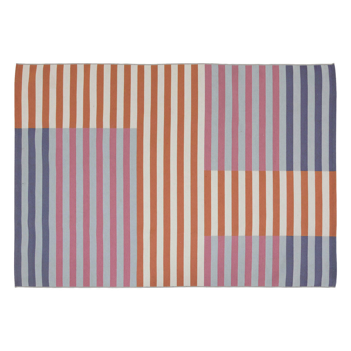 AUSSENTEPPICH Streifenmuster - Blau/Multicolor, Textil (120/170cm) - Atmosphera Createur d´interieur