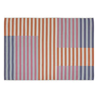 AUSSENTEPPICH Streifenmuster - Blau/Multicolor, Textil (120/170cm) - Atmosphera Createur d´interieur