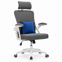 BÜROSTUHL in Grau 65x58x108 cm mit Netzrücken und höhenverstellbarem Sitz - Grau, Textil (58/108/65cm) - IVMEU
