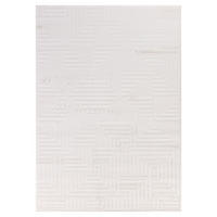 TEPPICH Waschbar Skulptural Modern Schlafzimmer Strapazierfähig Creme 140x200 cm OEKO-TEX – ILLER - Beige, Textil (140/200cm) - KADIMA DESIGN