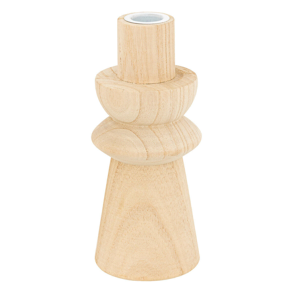 KERZENSTÄNDER Holz Uma 2er-Set - Beige, Holz (10.5/23.5/10.5cm) - Atmosphera Createur d´interieur