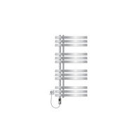 BADHEIZKÖRPER elektrisch Iron EM 500x1000 mm Chrome mit Heizstab 600W Digital - Chromfarben, Metall (50/100/3cm) - LuxeBath