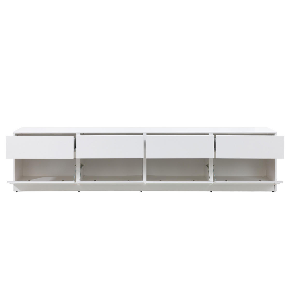 TV-LOWBOARD - Spanplatte - Weiß, Holzwerkstoff (225/53/40cm) - home24