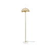 STEHLEUCHTE Waved Gold 40/40/154 cm - Goldfarben, Metall (40/40/154cm) - Leitmotiv