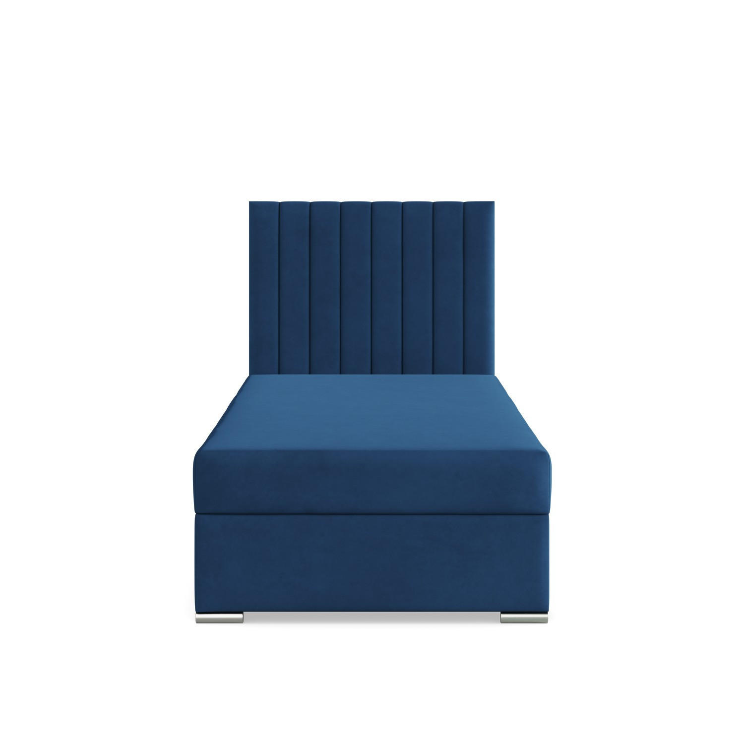 BOXBETT MIT KOPFTEIL 90x200 AGEN, Blau - Dunkelblau, Textil (90/200cm) - Mebligo